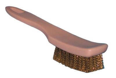 Magnolia Brush White Sidewall Brushes, 8 1/2 in Foam Plastic Block, 5/8 in Trim L, Brass, 6-BP