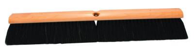 Magnolia Brush No. 7 Line Floor Brushes, 24 in Hardwood Block, 3 in Trim L, Black Horsehair, 724