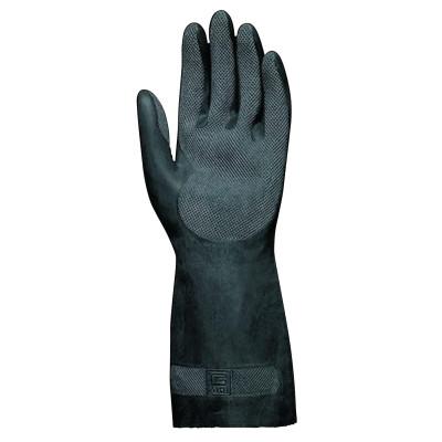 MAPA Professional Technic NS-401 Neoprene Gloves, Diamond Grip, Black, Large, 401448