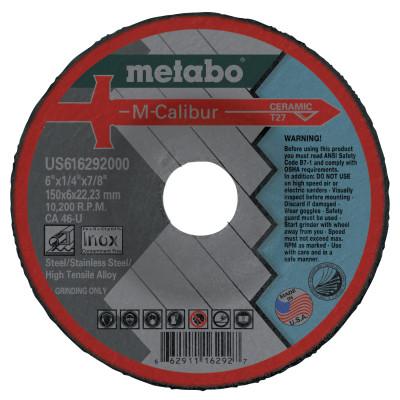 Metabo W 11-125 and WP 11-125 Quick Angle Grinder, 4-1/2 in and 5 in dia, 11 A, 11,000 RPM, On/Off Switch, W11-125Q