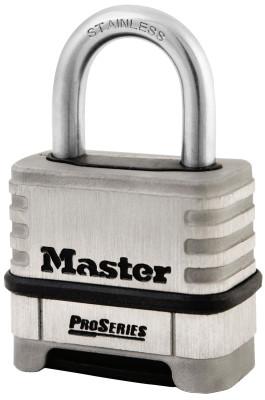 Master Lock® ProSeries Resettable Combination Locks,3/8"Dia,1 1/16"L X 15/16"W,DieCast,Carded, 1178D