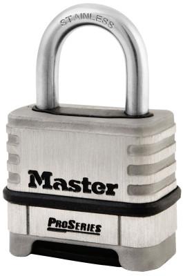 Master Lock ProSeries Resettable Combination Locks,3/8"Dia,1 1/16"L X 15/16"W,DieCast,Carded, 1178D