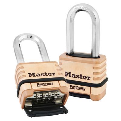 Master Lock ProSeries Resettable Combination Locks, 3/8"Dia, 15/16"L X 15/16"W, Carded, 1175DLH