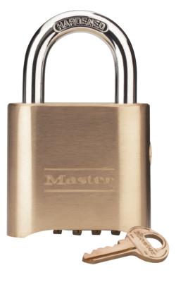 Master Lock No. 176 & 177 Resettable Combination Locks, 5/16 in Diam., 7/8 in L X 1 in W, 176