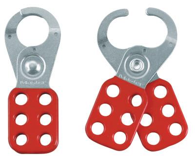 Master Lock® Safety Lockout Hasps,  1 in Jaw dia., Red, 420