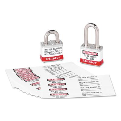 Master Lock® Safety Series Padlock I.D. Labels, for No. 3, 56835, 6835, S1100, A1100 Series, 461