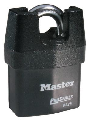 Master Lock Pro Series High Security Padlocks-Solid Iron Shroud, 3/8" Dia, 3/4" L X 7/8" W, 6325