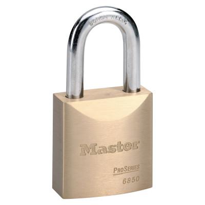 Master Lock® ProSeries Solid Brass Rekeyable Pin Tumbler Padlocks, 3/8 in, Brass, 6850MK