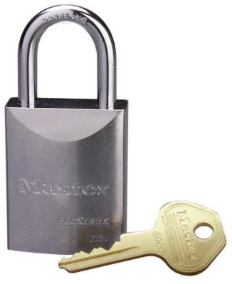 Master Lock Pro Series High Security Padlocks-Solid Steel, 5/16" Dia, 2 1/2" L X 29/32" W, 7040LJ