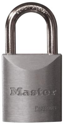 Master Lock® Pro Series High Security Padlocks-Solid Steel, 5/16" Dia, 1 3/16"LX29/32"W, 7040