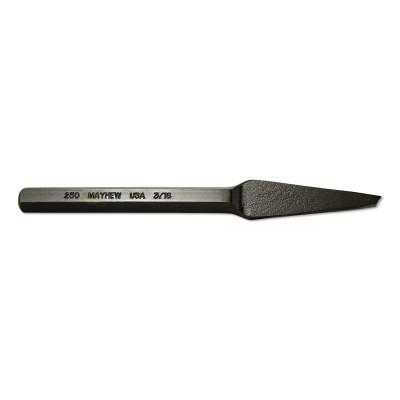 Mayhew™ Half Round Nose Chisels, 5 1/2 in Long, 3/16 in Cut, 12 per box, 10501