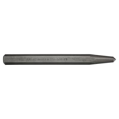 Mayhewƒ?› Center Punch, 6 in, 5/16 in tip, Alloy Steel, 74003