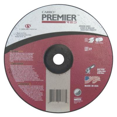 Carborundum Depressed Center Wheel, 4 1/2 in Dia, 1/4 in Thick, Hardness Grade Q, 24 Grit, 05539502872