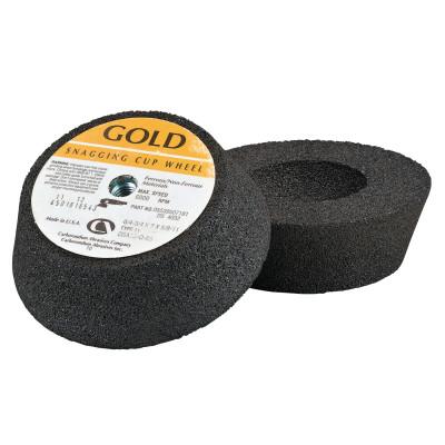 Carborundum Portable Snagging Cup Wheel, 6 in Dia, 2 in Thick, 16 Grit Alum. Oxide/Silicon, 05539507183