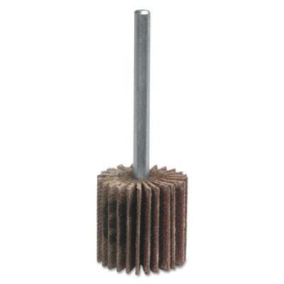 Merit Abrasives High Performance Mini Flap Wheels with Mounted Steel Shanks, 2 1/2 x 1 1/2, 08834137421