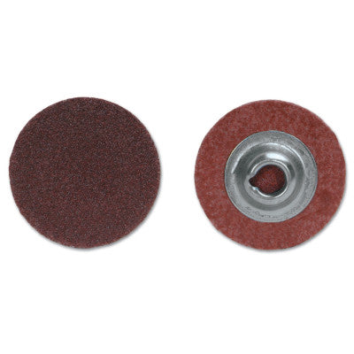 Merit Abrasives ALO Plus PowerLock Cloth Discs-Type II, Aluminum Oxide, 1 in Dia., 80 Grit, 08834167481