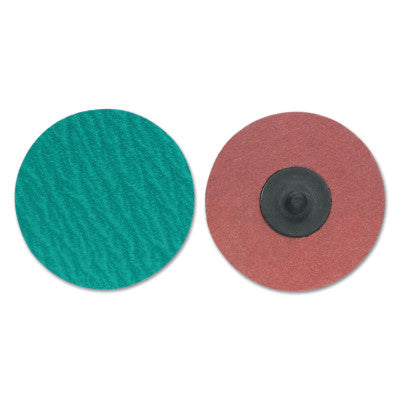 Merit Abrasives ZIRC Plus R801 PowerLock Cloth Discs-Type III, 1 1/2 in Dia., 50 Grit, 08834167102