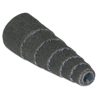 Merit Abrasives Aluminum Oxide Spiral Rolls Full Tapers, 1/2 x 1 1/2 x 1/8, 240 Grti, 08834181750