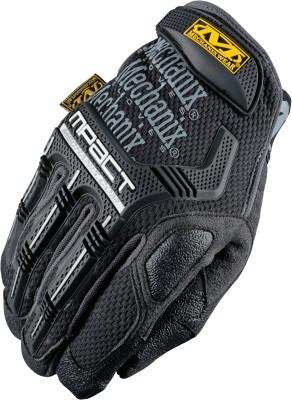 MECHANIX WEAR, INC M-Pact® Mechanics Gloves, Armortex®/D3O®/EVA Foam/Synthetic Leather/TPR/TrekDry®, Size 12, Black/Gray, MPT-58-012