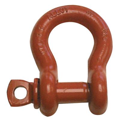 CM Columbus McKinnon Screw Pin Anchor Shackles, 3/16 in Bail Size, .75 Ton, M645G