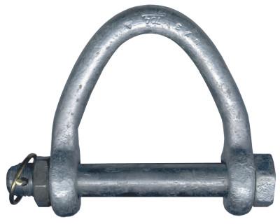 CM Columbus McKinnon Web Sling Shackles, 1 1/8 in Bail Size, 12 Tons, Secured Pin Shackle, M706H