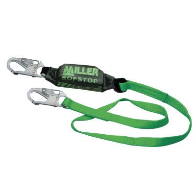 Honeywell Adjustable Web Lanyard, 6 ft, Harness; Anchorage Connection, 310lb Cap, Green, 913TWLS-Z7/6FTGN