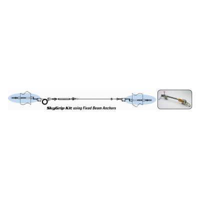 Honeywell SkyGrip Wire Rope Lifeline Kit, Fixed Beam Anchor, SG8815-12/60FT