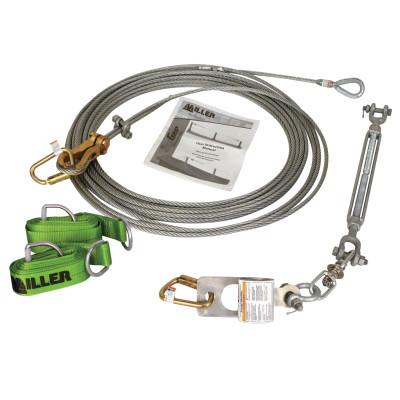 Honeywell Sky Grip Horizontal Lifeline System for 6 Workers, 300 ft, SGS18/300FT