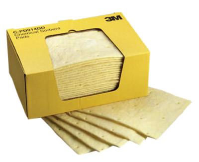 3M High-Capacity Chemical Sorbent Pads, Absorbs 3.92 gal, 7000001947