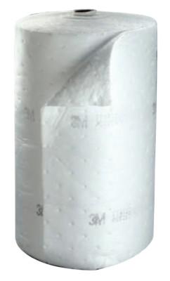 3M High-Capacity Static Resistant Petroleum Sorbent Rolls, Absorbs 73 gal, 7010383501