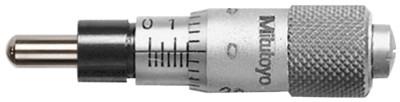 Mitutoyo Series 148 Micrometer Heads, 0-6.5 mm , Plain 9.5 mm Stem, Flat Spindle, 148-303