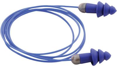 Moldex Rockets® Reusable Earplug, TPE, Blue, Metal Detectable with Cord, 6415