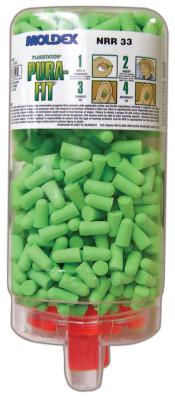 Moldex PlugStation® Earplug Dispenser, Disposable Plastic Bottle, Foam Earplugs, Bright Green, Pura-Fit®, 6845
