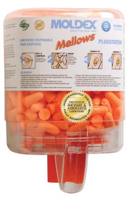 Moldex Mellows Foam Ear Plugs, Foam, Bright Orange, Uncorded, Six Dispenser Case, 6846