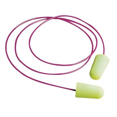 Moldex Pura-Fit Foam Earplugs, Foam, Bright Green, Corded, 6900