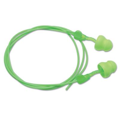 Moldex Glide® Foam No Roll Twist-In Earplugs, Green, Corded, 6945