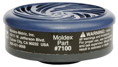 Moldex 7000 & 9000 Series Gas/Vapor Cartridges, Organic Vapors, Black, 7100