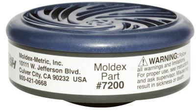 Moldex 7000 & 9000 Series Gas/Vapor Cartridges, Acid Gases, White, 7200