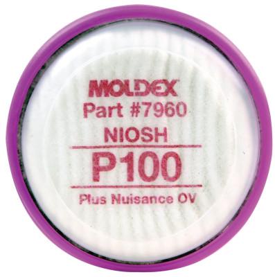 Moldex 7000 & 9000 Series Filter Disks, Oil/Non-Oil Particulates, Nuisance Ozone/OV, PR, 7960