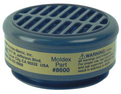 Moldex 8000 Series Gas/Vapor Cartridges, Multi-Gas/Vapor Smart, 8600