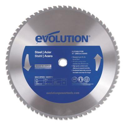 Evolution Industrial Saw Blades, 15 in Diam, 1 in Arbor, 1,600 rpm, 15BLADE-ST