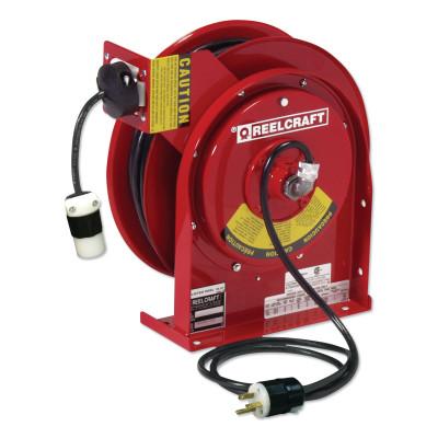 Reelcraft 12/3 x 45ft Compact Power Cord Reel, 20A Single GFCI, L45451233A