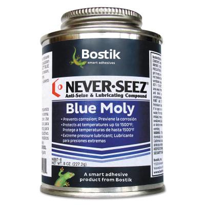 Never-Seez Blue Moly Compounds, 8 oz Brush Top Can, 30850491