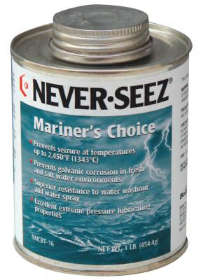 Never-Seez Mariner's Choice Anti-Seize, 16 oz Brush Top Can, 30803826