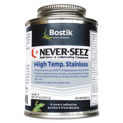 Never-Seez High Temperature Stainless Lubricating Compounds, 8 oz Brush Top Can, 30803831