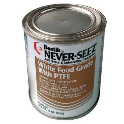 Never-Seez White Food Grade Compound w/PTFE, 14 oz Flat Top Can, 30803822