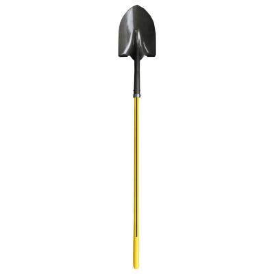 Nupla?? Ergo-Power Round Point Shovel, Hollow Back, 48" Fiberglass Straight Handle, 14ga, 72-061