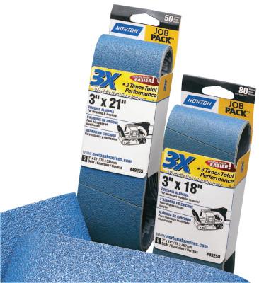 Saint-Gobain ProSand BlueFire Portable Belt, 3 in X 24 in, 36, Zirconia Alumina, 07660749272