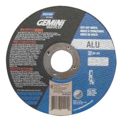 Saint-Gobain Gemini® RightCut Cut-Off Wheel, Type 1, 6 in dia, 0.045 in Thick, 7/8 in Arbor, 36 Grit, Aluminum Oxide, 66252841996