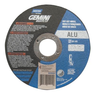 Saint-Gobain Gemini® RightCut Cut-Off Wheel, Type 1, 6 in dia, 0.045 in Thick, 7/8 in Arbor, 46 Grit, Aluminum Oxide, 66252841999